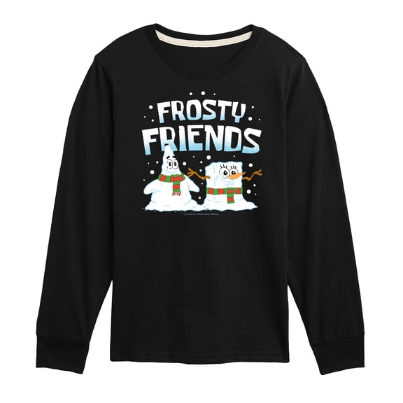 SpongeBob SquarePants - Frosty Friends - Toddler And Youth Long Sleeve Graphic T-Shirt