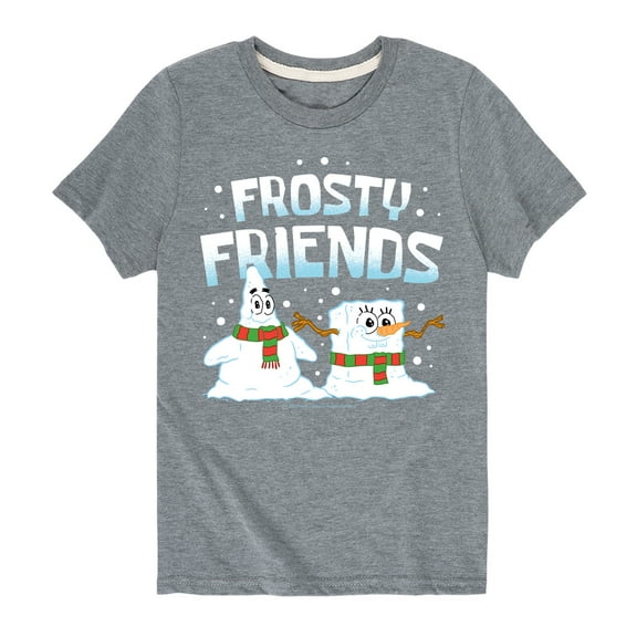SpongeBob SquarePants - Frosty Friends - Toddler And Youth Short Sleeve Graphic T-Shirt