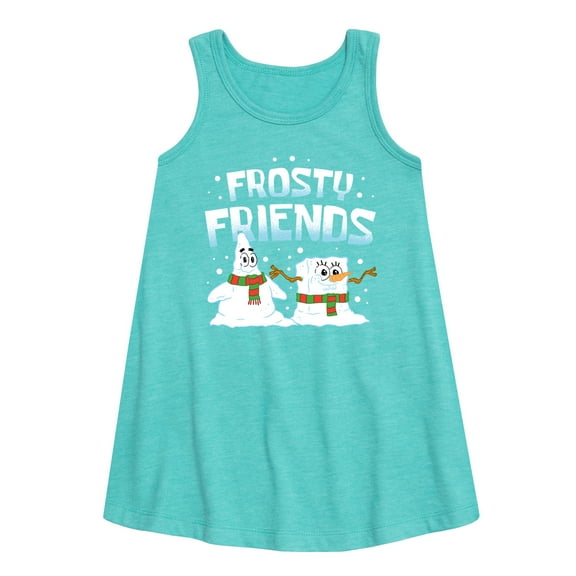 SpongeBob SquarePants - Frosty Friends - Toddler and Youth Girls A-line Dress