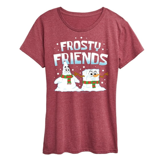 SpongeBob SquarePants - Frosty Friends - Women's Lightweight French Terry Pullover