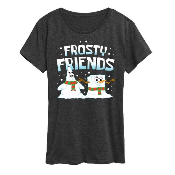 SpongeBob SquarePants - Frosty Friends - Women's Lightweight French Terry Pullover
