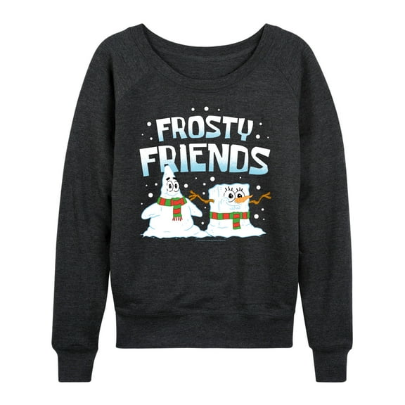 SpongeBob SquarePants - Frosty Friends - Women's Lightweight French Terry Long Sleeve Shirt