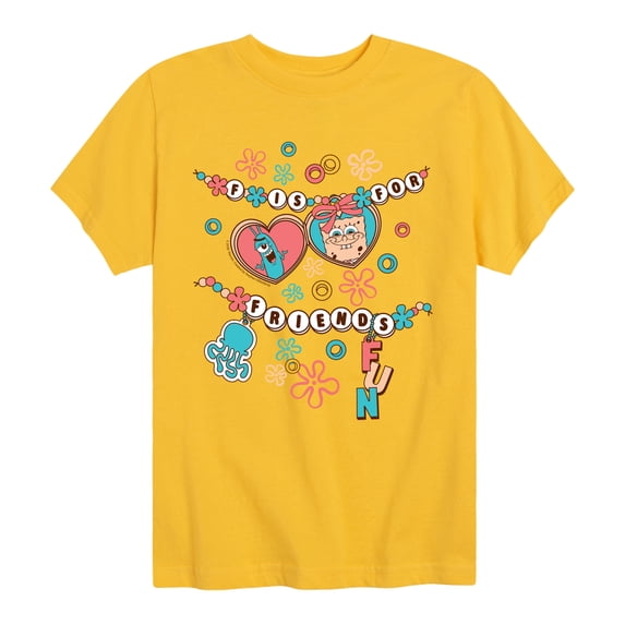 SpongeBob SquarePants - Fun Friendship Bracelet Short Sleeve Graphic T-Shirt