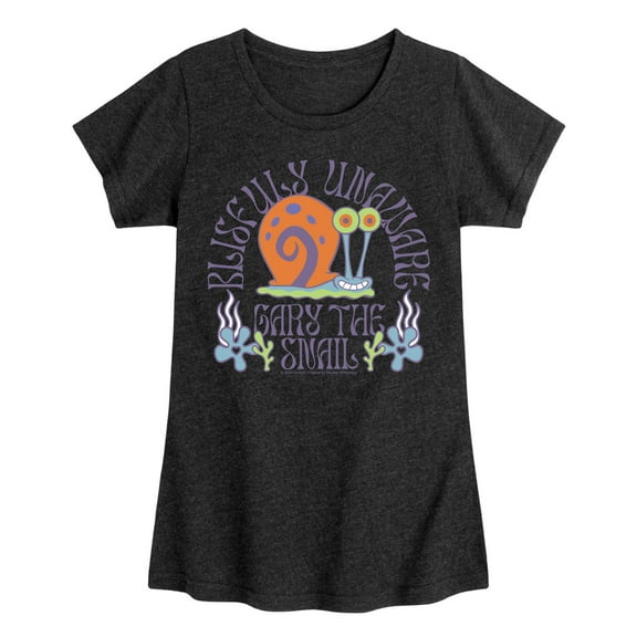 SpongeBob SquarePants - Gary Blissfully Unaware - Toddler & Youth Girls Short Sleeve Graphic T-Shirt