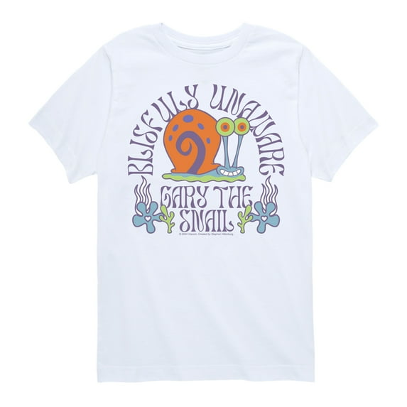 SpongeBob SquarePants - Gary Blissfully Unaware - Toddler & Youth Short Sleeve Graphic T-Shirt