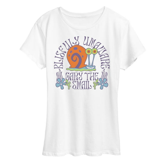 SpongeBob SquarePants - Gary Blissfully Unaware - Women's Short Sleeve Graphic T-Shirt