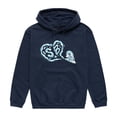 thumbnail image 1 of SpongeBob SquarePants - Gary Heart Snail Trail Graphic Fleece Pullover Hoodie, 1 of 3