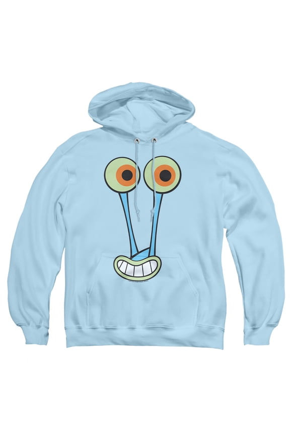 Gary Snail Smile Adult Pull-Over Hoodie, Light Blue, Small