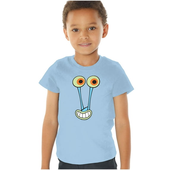SpongeBob SquarePants Gary Snail Smile Kids T Shirt (2) for Toddler Boys and Girls, Light Blue
