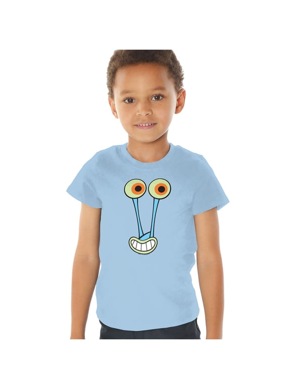 Gary Snail Smile Kids T Shirt (4) for Toddler Boys and Girls, Light Blue