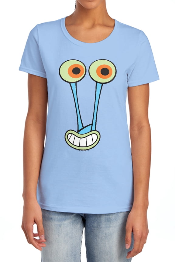 Gary Snail Smile Women's T Shirt, Light Blue, Small