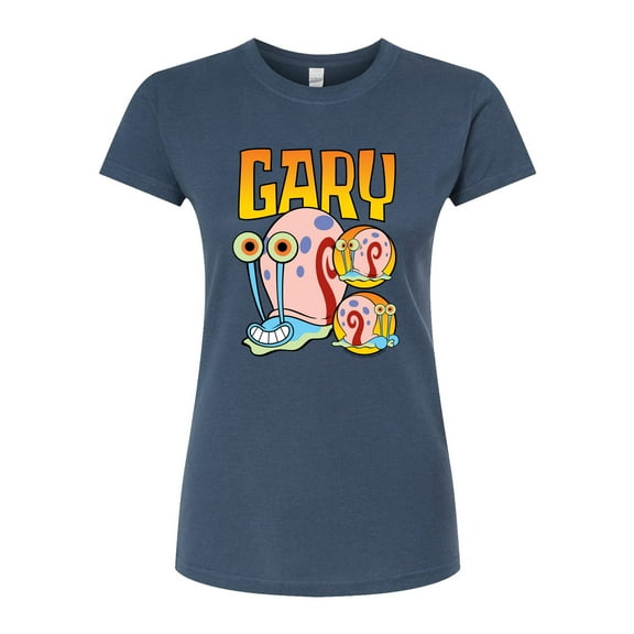 SpongeBob SquarePants - Gary The Snail - Juniors Fitted Graphic T-Shirt