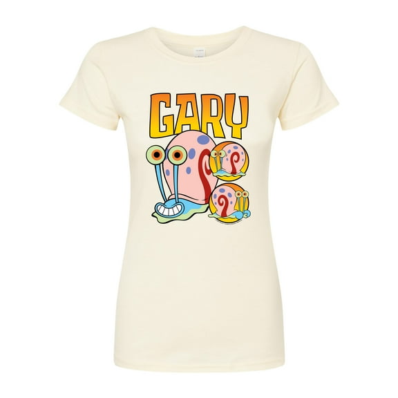 SpongeBob SquarePants - Gary The Snail - Juniors Fitted Graphic T-Shirt