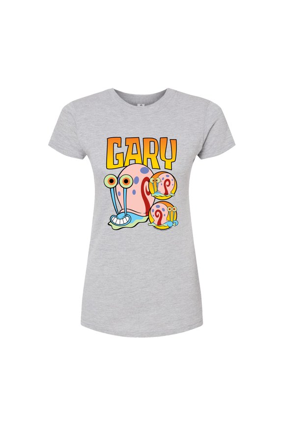 - Gary The Snail - Juniors Fitted Graphic T-Shirt