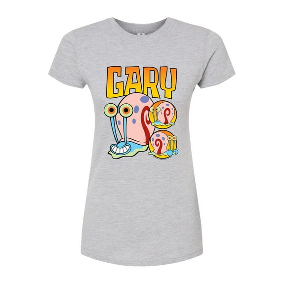 SpongeBob SquarePants - Gary The Snail - Juniors Fitted Graphic T-Shirt