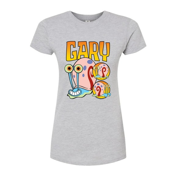 SpongeBob SquarePants - Gary The Snail - Juniors Fitted Graphic T-Shirt
