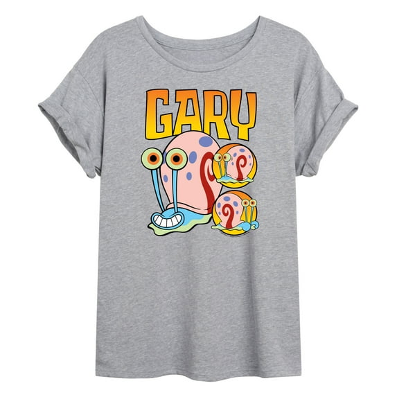 SpongeBob SquarePants - Gary The Snail - Juniors Ideal Flowy Muscle T-Shirt