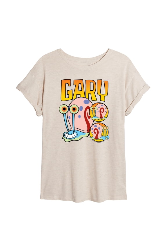 - Gary The Snail - Juniors Ideal Flowy Muscle T-Shirt
