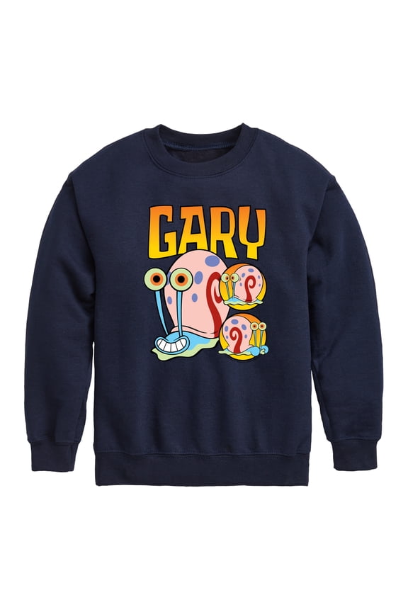 - Gary The Snail - Toddler & Youth Crewneck Fleece Sweatshirt