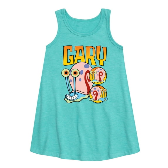 SpongeBob SquarePants - Gary The Snail - Toddler & Youth Girls A-line Dress