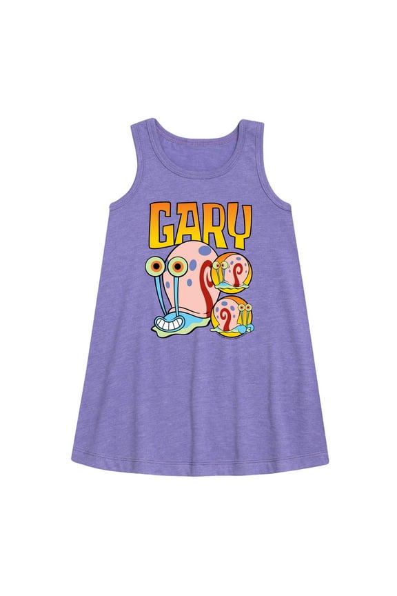 - Gary The Snail - Toddler & Youth Girls A-line Dress