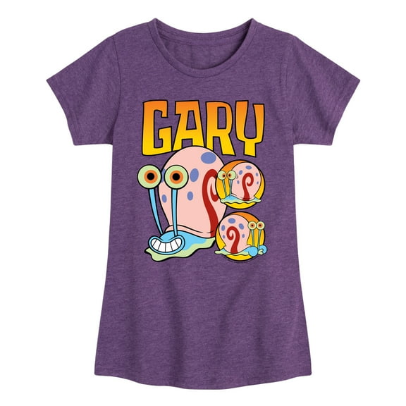 SpongeBob SquarePants - Gary The Snail - Toddler & Youth Girls Short Sleeve Graphic T-Shirt