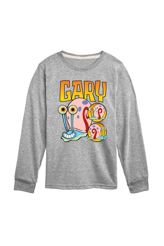 - Gary The Snail - Toddler & Youth Long Sleeve Graphic T-Shirt