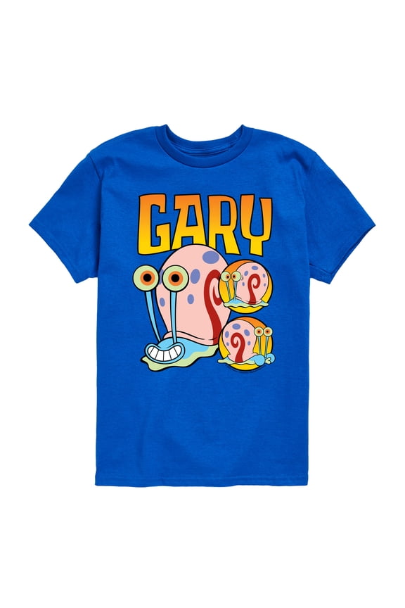 - Gary The Snail - Toddler & Youth Short Sleeve Graphic T-Shirt