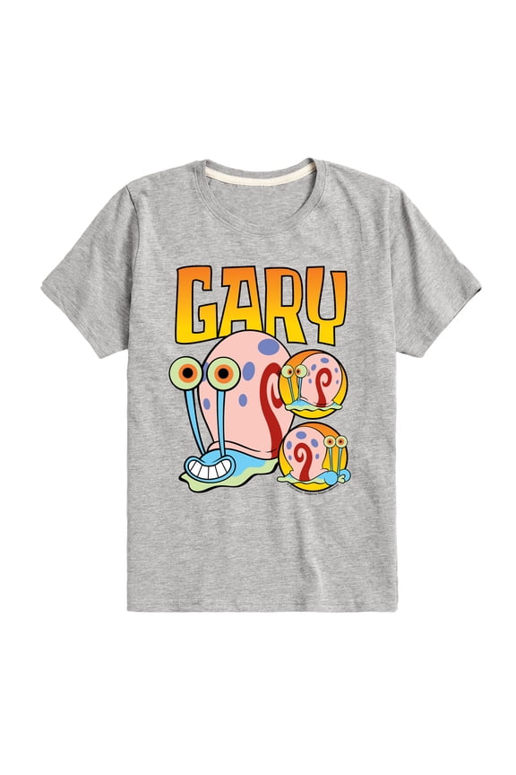 - Gary The Snail - Toddler & Youth Short Sleeve Graphic T-Shirt