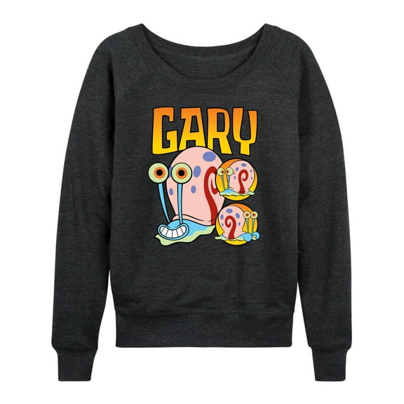 SpongeBob SquarePants - Gary The Snail - Women's Lightweight French Terry Long Sleeve Shirt