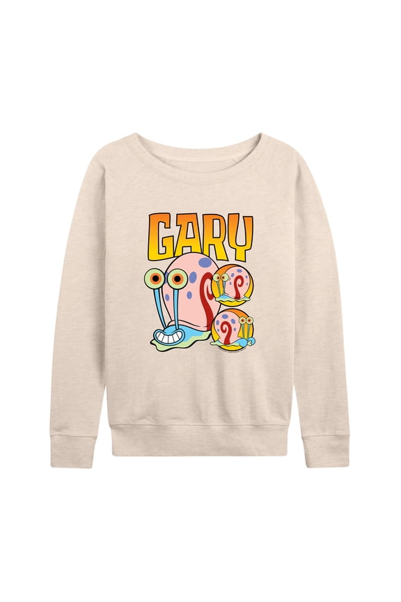 - Gary The Snail - Women's Lightweight French Terry Long Sleeve Shirt