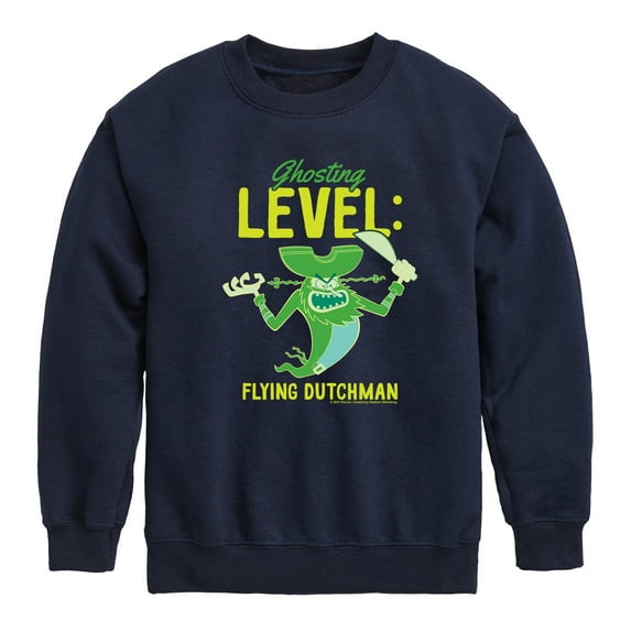 SpongeBob SquarePants - Ghosting Level Flying Dutchman - Toddler & Youth Crewneck Fleece Sweatshirt