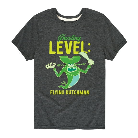 SpongeBob SquarePants - Ghosting Level Flying Dutchman - Toddler & Youth Short Sleeve Graphic T-Shirt
