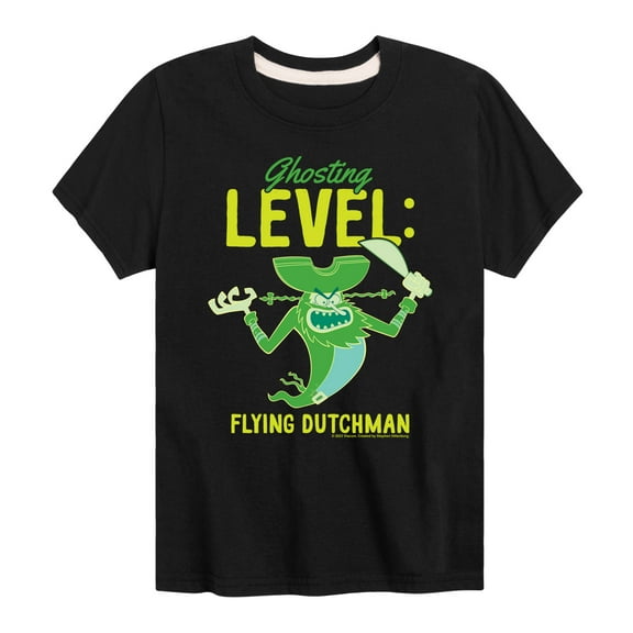 SpongeBob SquarePants - Ghosting Level Flying Dutchman  - Toddler & Youth Short Sleeve Graphic T-Shirt