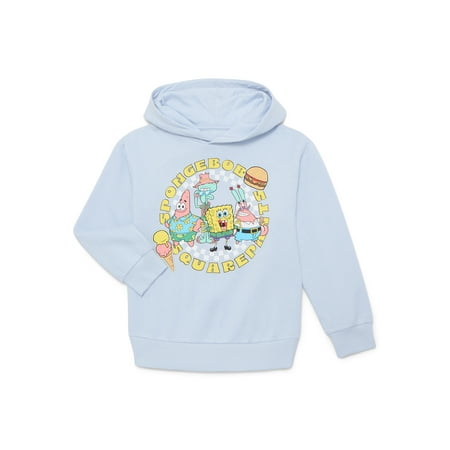 SpongeBob SquarePants Girls and Big Girls Summertime Fun Graphic Hoodie, Sizes 4-16