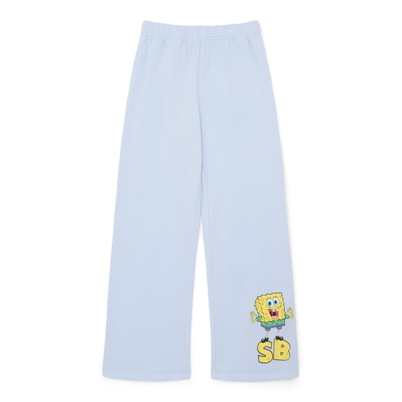 SpongeBob SquarePants Girls and Big Girls Eats Treats Graphic Sweatpants, Sizes 4-16