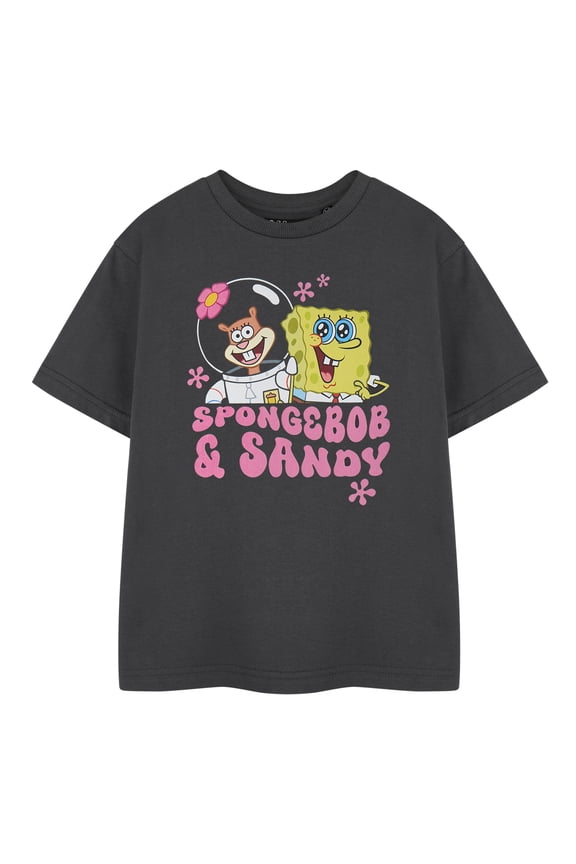 SB & Sandy Girls Charcoal Short Sleeved T-Shirt | 13-14 Years | Made by Vanilla Underground