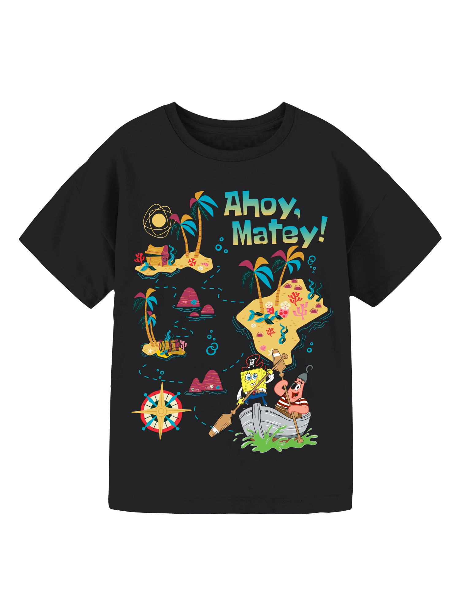 SpongeBob SquarePants Girls Short Sleeve Graphic T-Shirt, Sizes 4-16