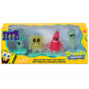 SpongeBob SquarePants Glow-in-the-Dark Mini Figure Set, 4 Character Figures