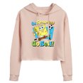 thumbnail image 1 of SpongeBob SquarePants - Go Spongebob Go Self - Juniors Cropped Pullover Hoodie, 1 of 6