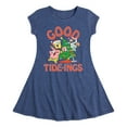 thumbnail image 1 of SpongeBob SquarePants - Good Tide - Toddler And Youth Girls Fit And Flare Dress, 1 of 1