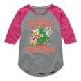 thumbnail image 1 of SpongeBob SquarePants - Good Tide - Toddler And Youth Girls Raglan Graphic T-Shirt, 1 of 6