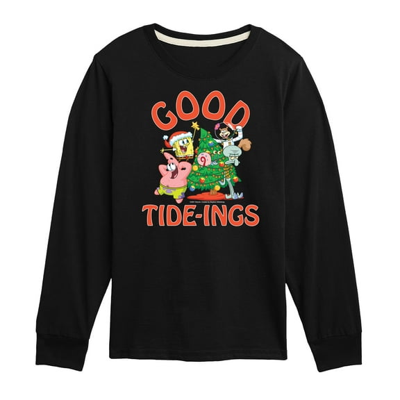 SpongeBob SquarePants - Good Tide - Toddler And Youth Long Sleeve Graphic T-Shirt