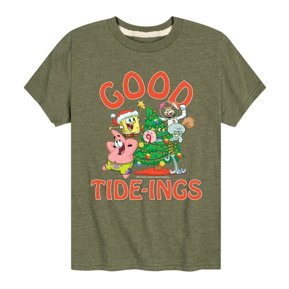 SpongeBob SquarePants - Good Tide - Toddler And Youth Short Sleeve Graphic T-Shirt