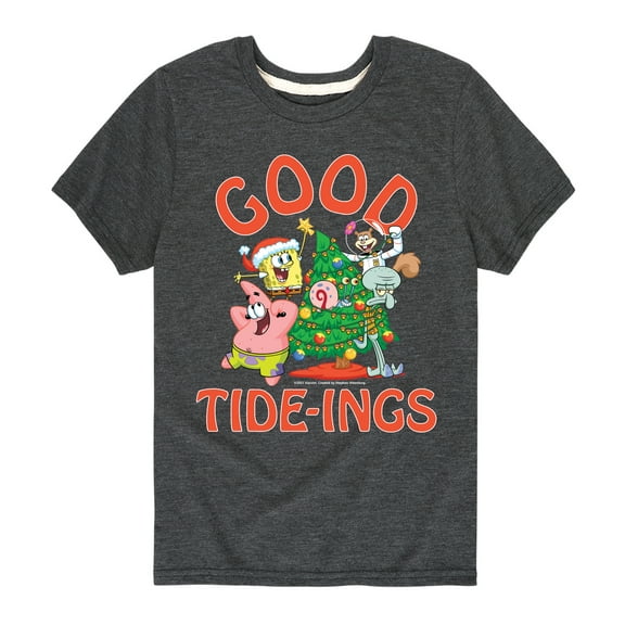 SpongeBob SquarePants - Good Tide - Toddler And Youth Short Sleeve Graphic T-Shirt