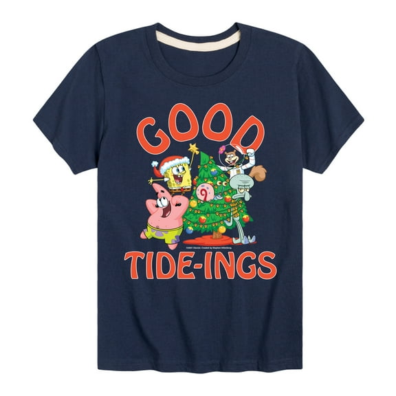 SpongeBob SquarePants - Good Tide - Toddler And Youth Short Sleeve Graphic T-Shirt