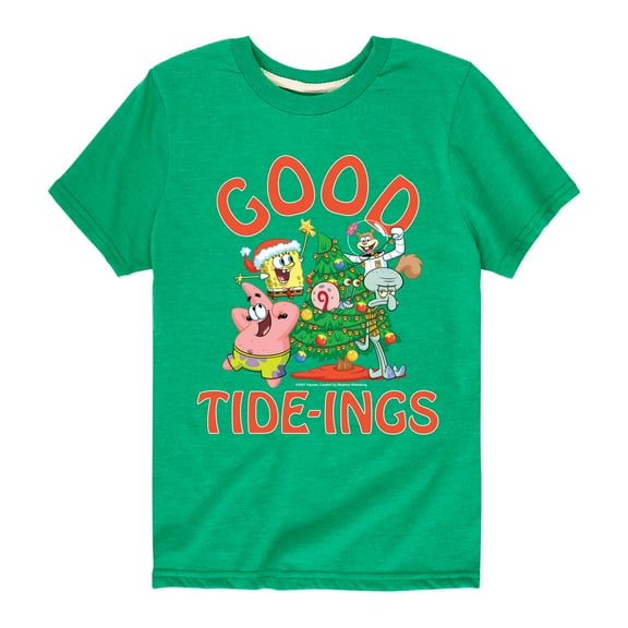 SpongeBob SquarePants - Good Tide - Toddler And Youth Short Sleeve Graphic T-Shirt