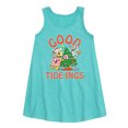 thumbnail image 1 of SpongeBob SquarePants - Good Tide - Toddler and Youth Girls A-line Dress, 1 of 5
