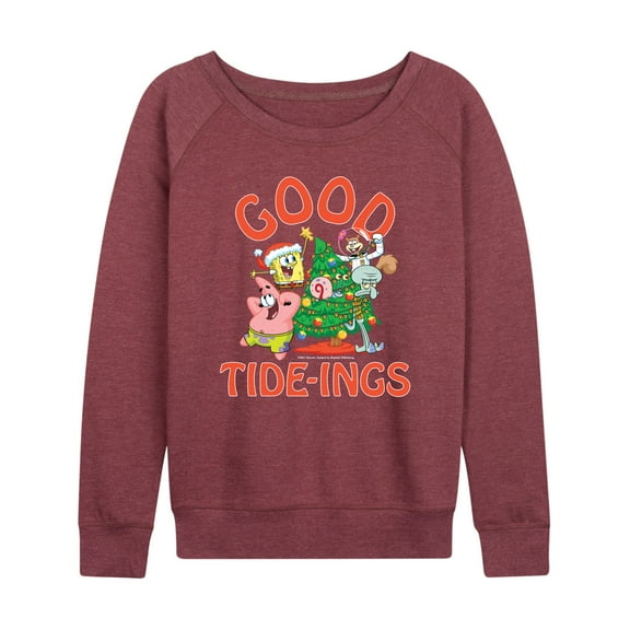 SpongeBob SquarePants - Good Tide - Women's Lightweight French Terry Long Sleeve Shirt