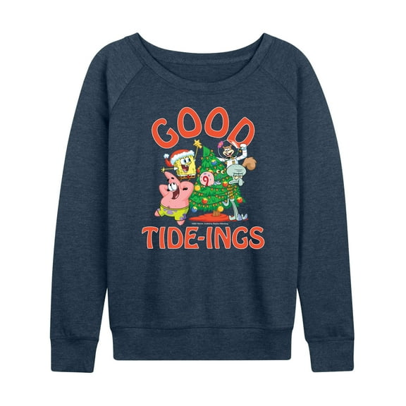 SpongeBob SquarePants - Good Tide - Women's Lightweight French Terry Long Sleeve Shirt